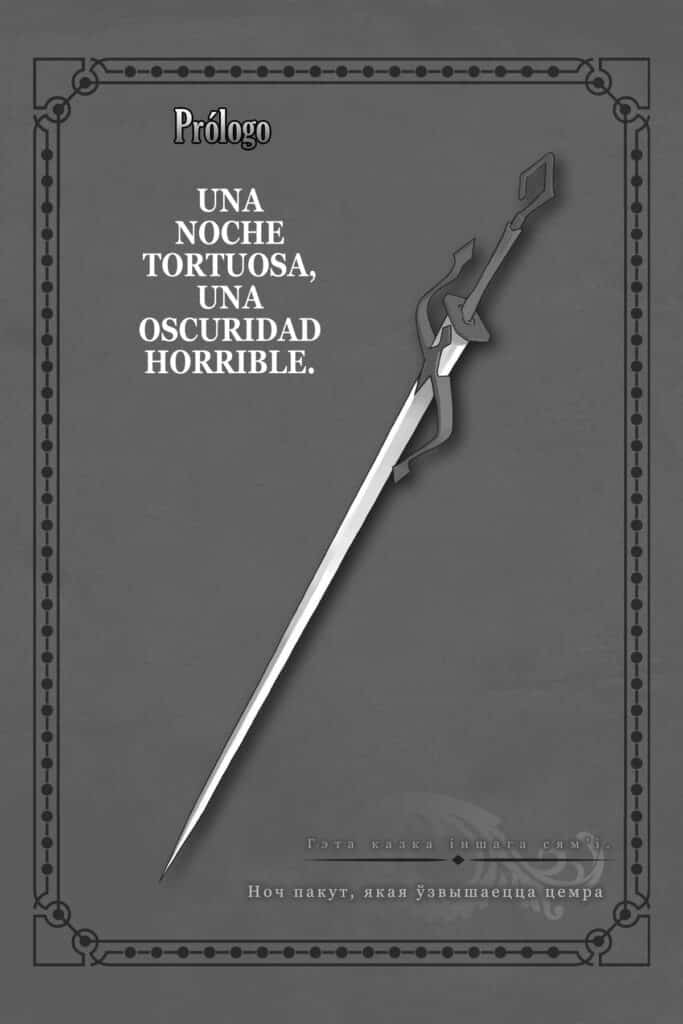 Danmachi: Sword Oratoria Volumen 11 Prólogo Novela Ligera