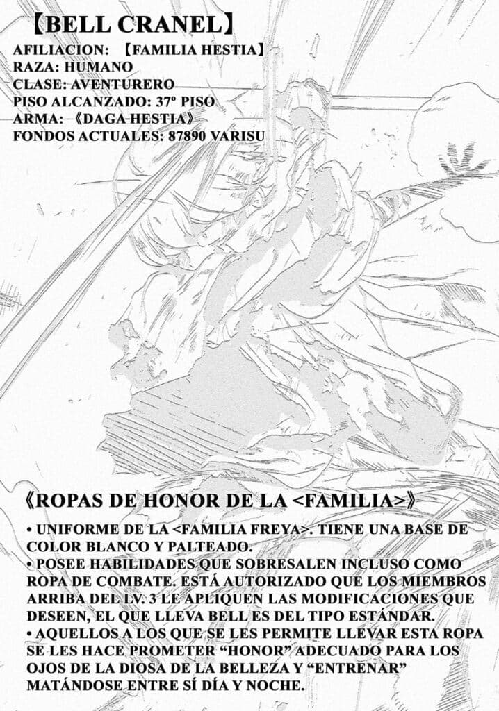 Danmachi Volumen 17 Historia Corta SS 5 Novela Ligera